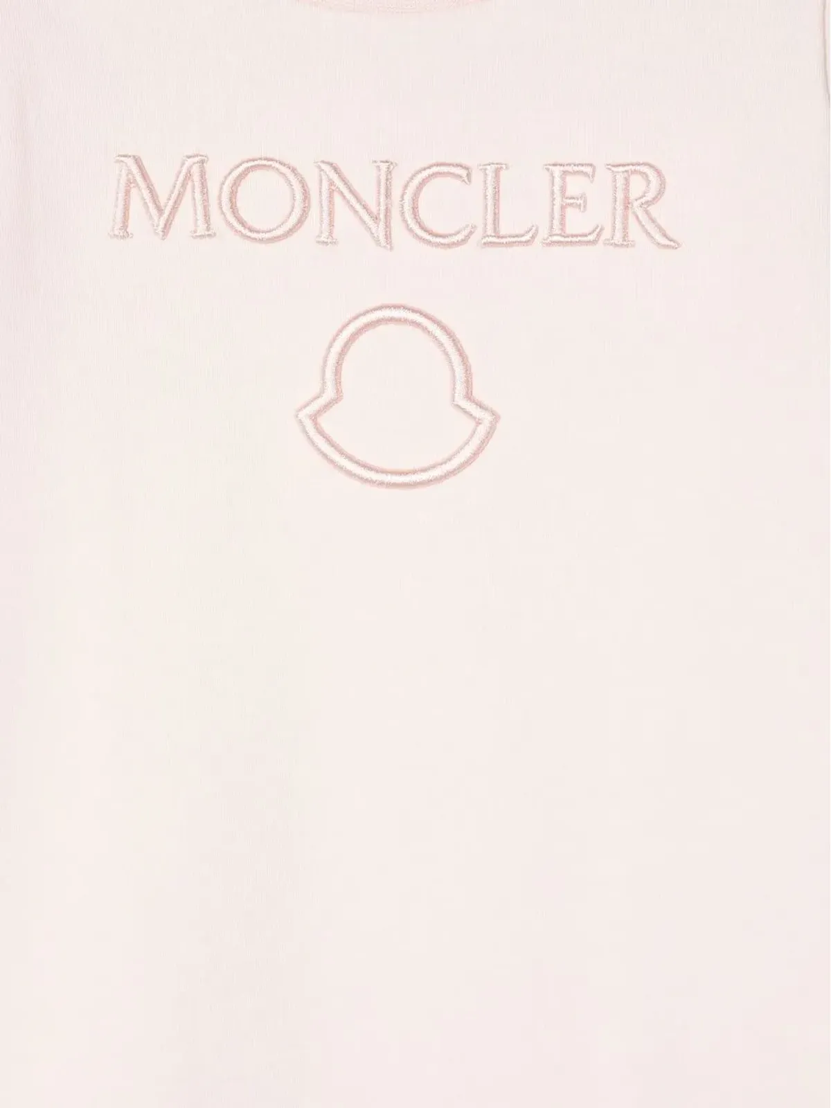 Moncler Enfant ロゴ刺繍入り綿ロンパース - 画像3