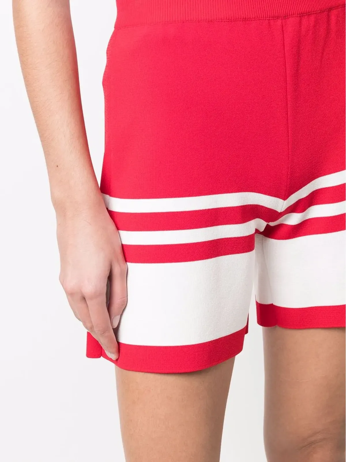 Boutique Moschino セーラー・ムードショーツ レッド - 画像5