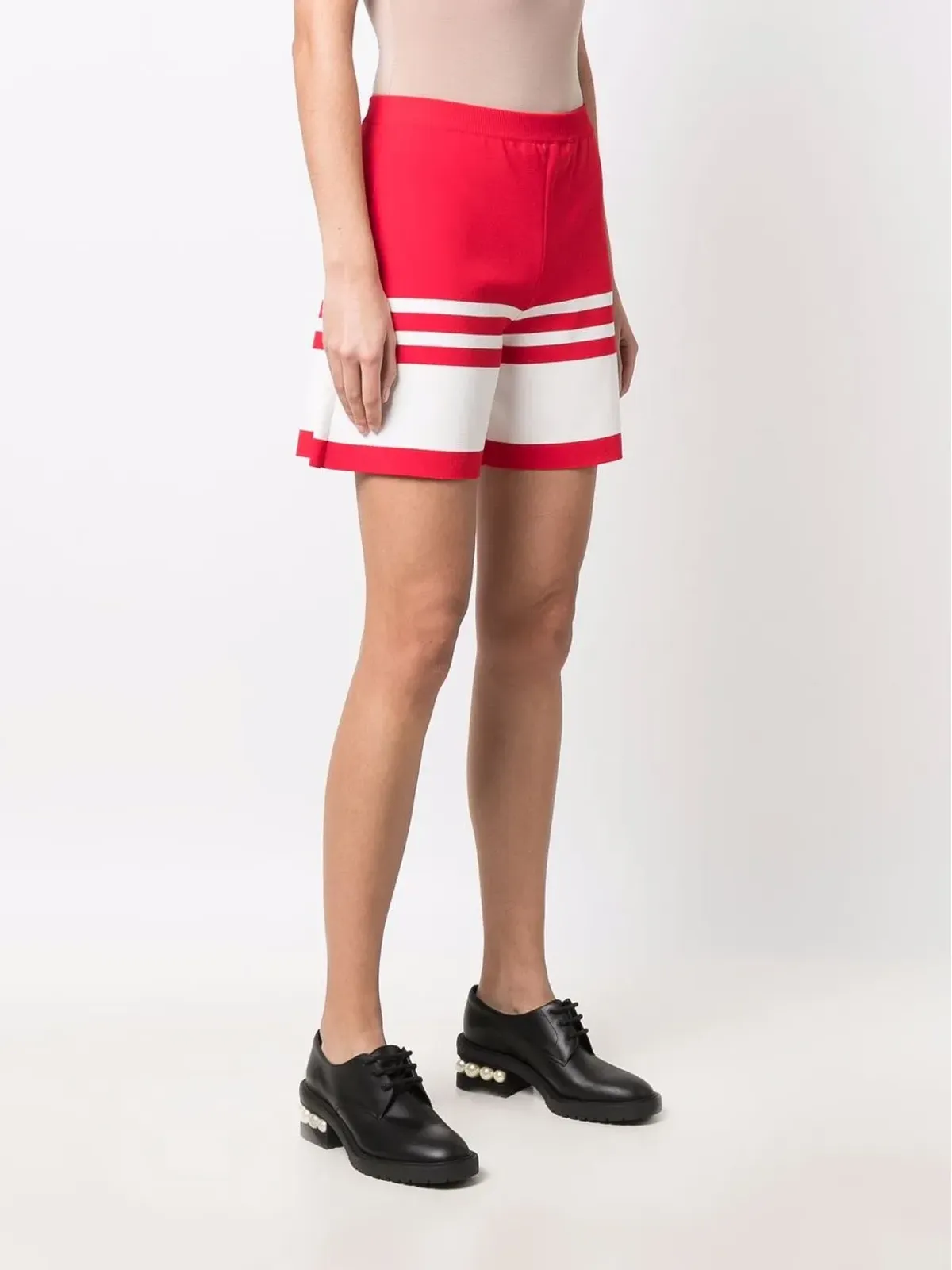 Boutique Moschino セーラー・ムードショーツ レッド - 画像3