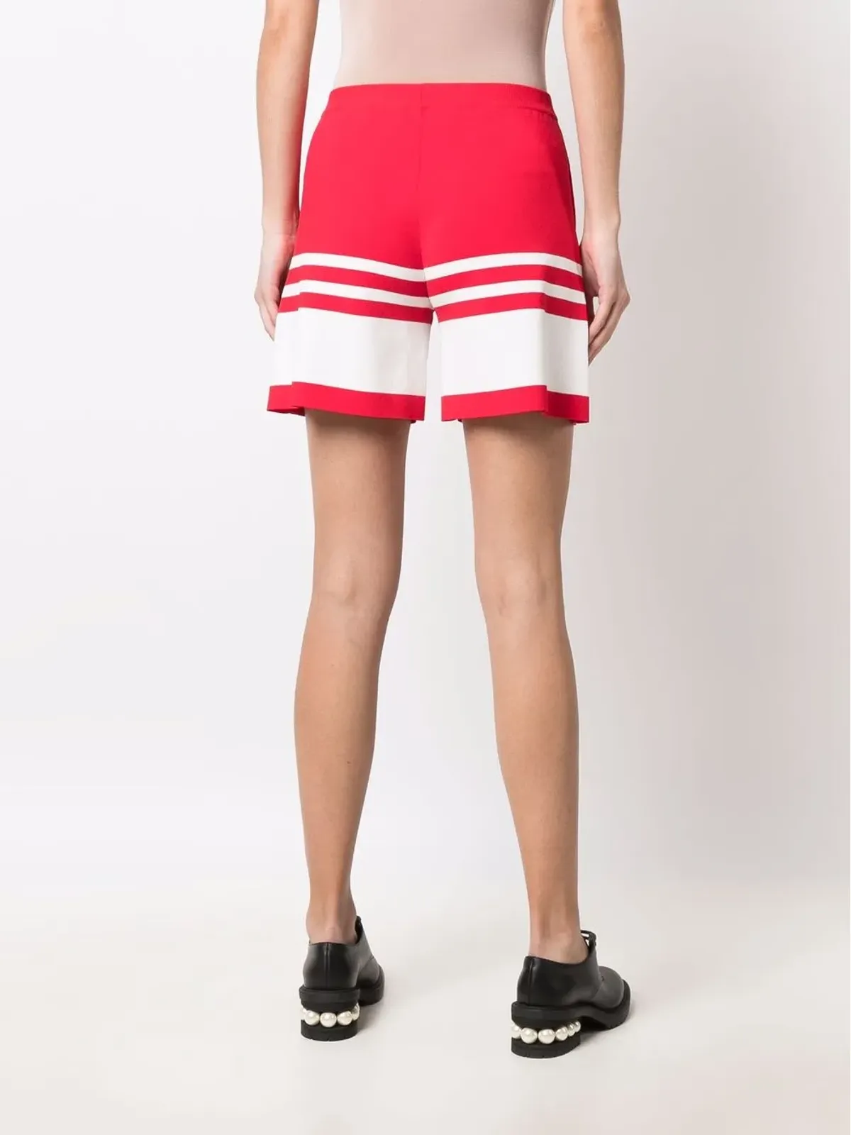 Boutique Moschino セーラー・ムードショーツ レッド - 画像4