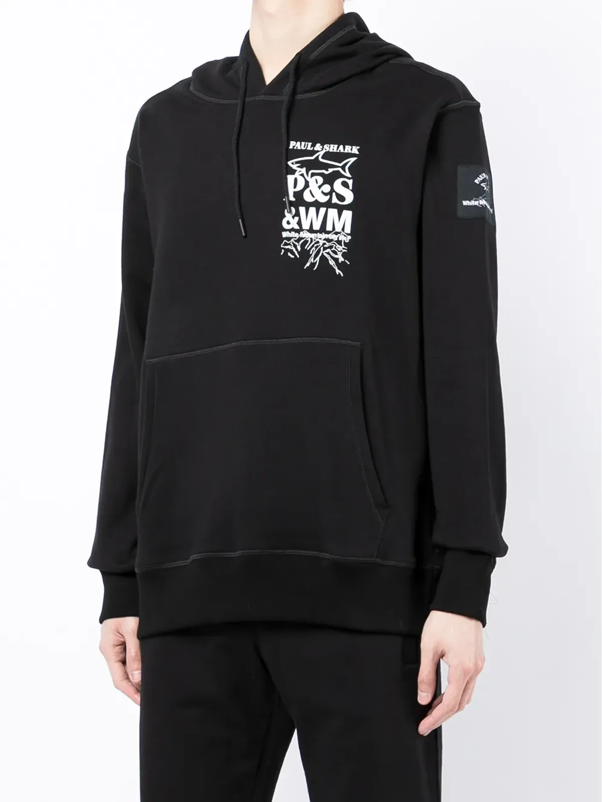 White Mountaineering ロゴプリント コットンフーディー - 画像3