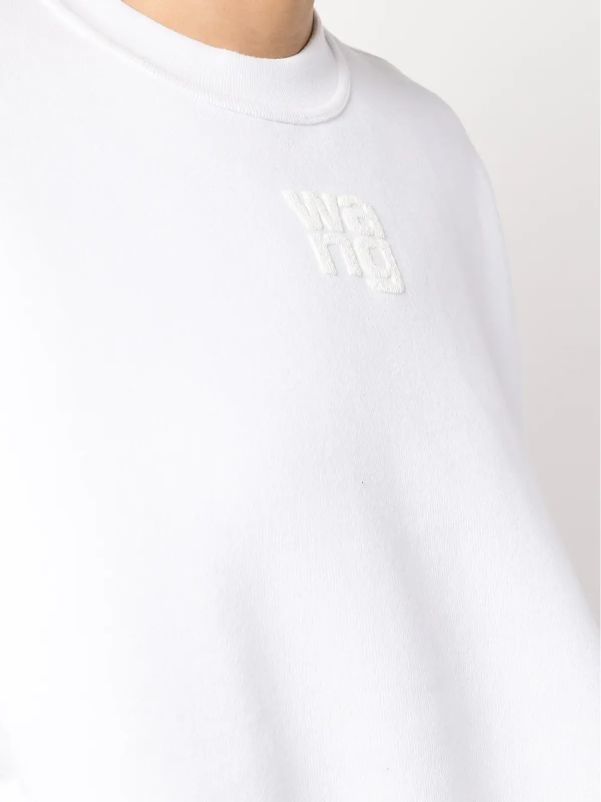 Alexander Wang ロゴプリント コットン スウェットシャツ（ホワイト） - 画像5