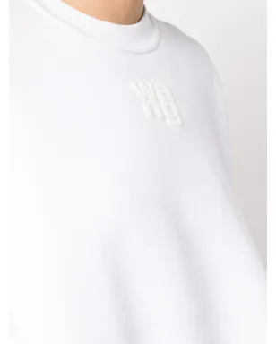 Alexander Wang ロゴプリント コットン スウェットシャツ（ホワイト） - サムネイル5
