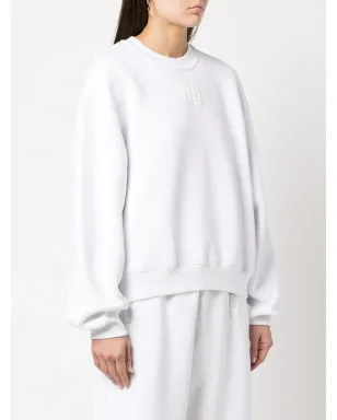 Alexander Wang ロゴプリント コットン スウェットシャツ（ホワイト） - サムネイル3