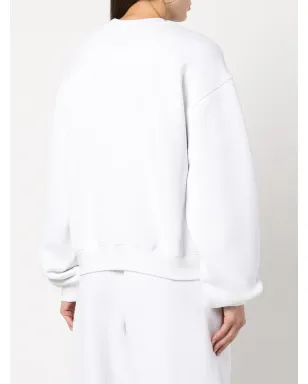 Alexander Wang ロゴプリント コットン スウェットシャツ（ホワイト） - サムネイル4