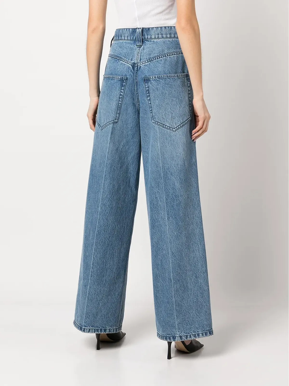 Alexander Wang ハイウエスト ワイドジーンズ - 画像4