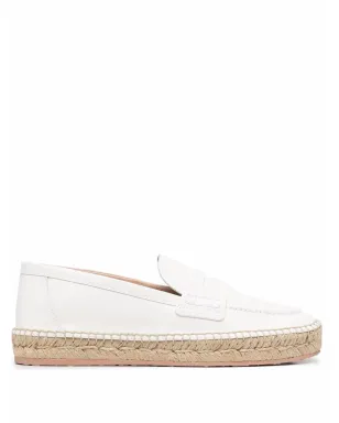Gianvito Rossi 編み込みラフィア エスパドリーユ - White - サムネイル1