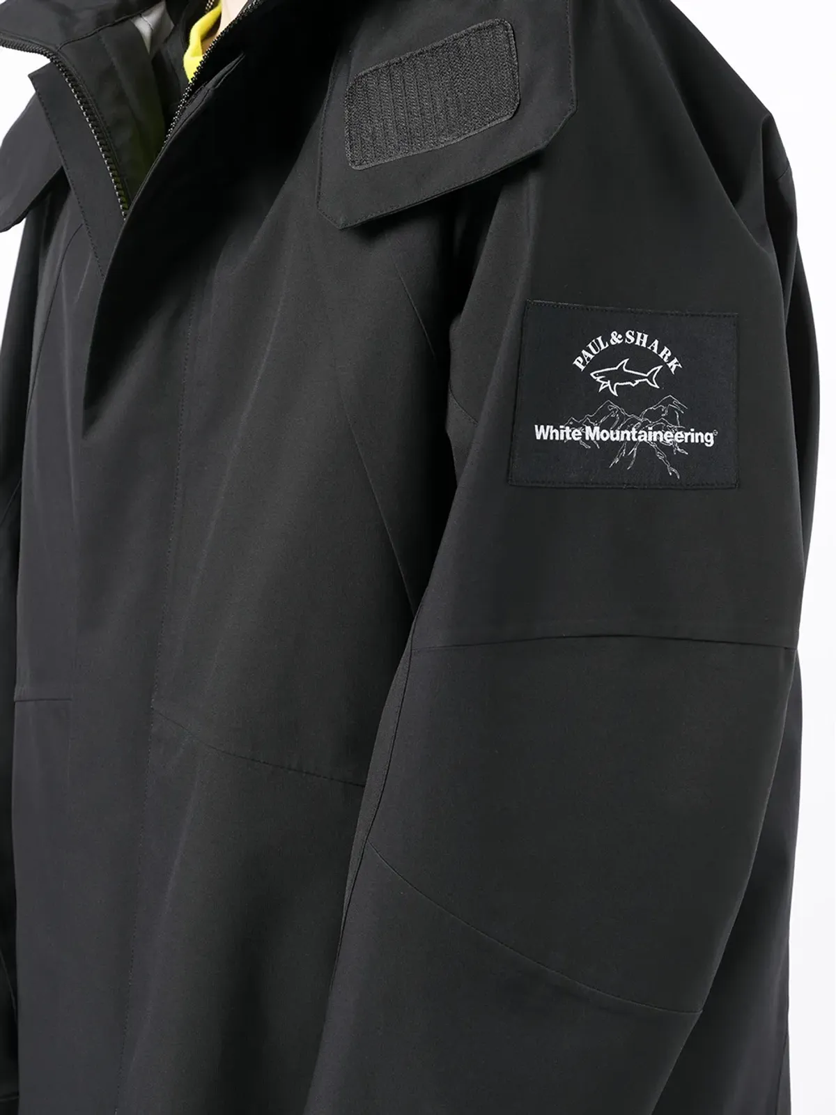 White Mountaineering ロゴパッチ付きフードジャケット - 画像5