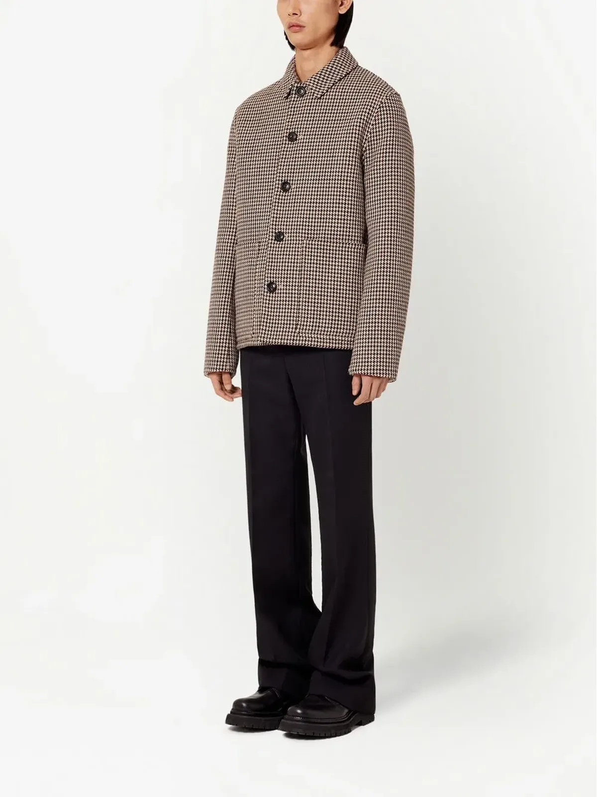 AMI Paris 千鳥格子柄シングルブレストジャケット - 画像2