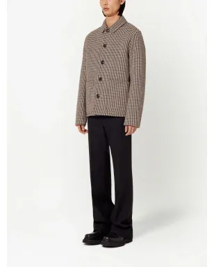 AMI Paris 千鳥格子柄シングルブレストジャケット - サムネイル2
