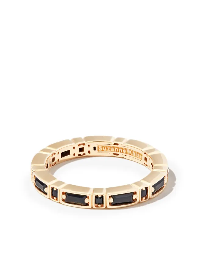 Suzanne Kalan Suzanne Kalan 18K イエローゴールド インレイ 横向きサファイア エタニティ バンド リングの商品画像