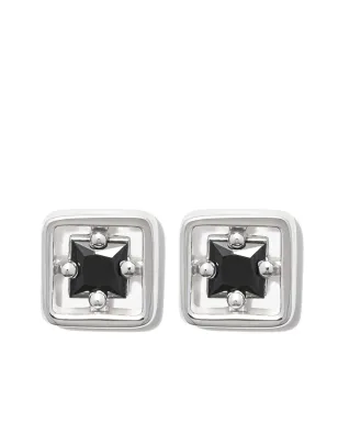 Suzanne Kalan 18ktホワイトゴールド インレイ サファイア スタッドピアス - サムネイル1