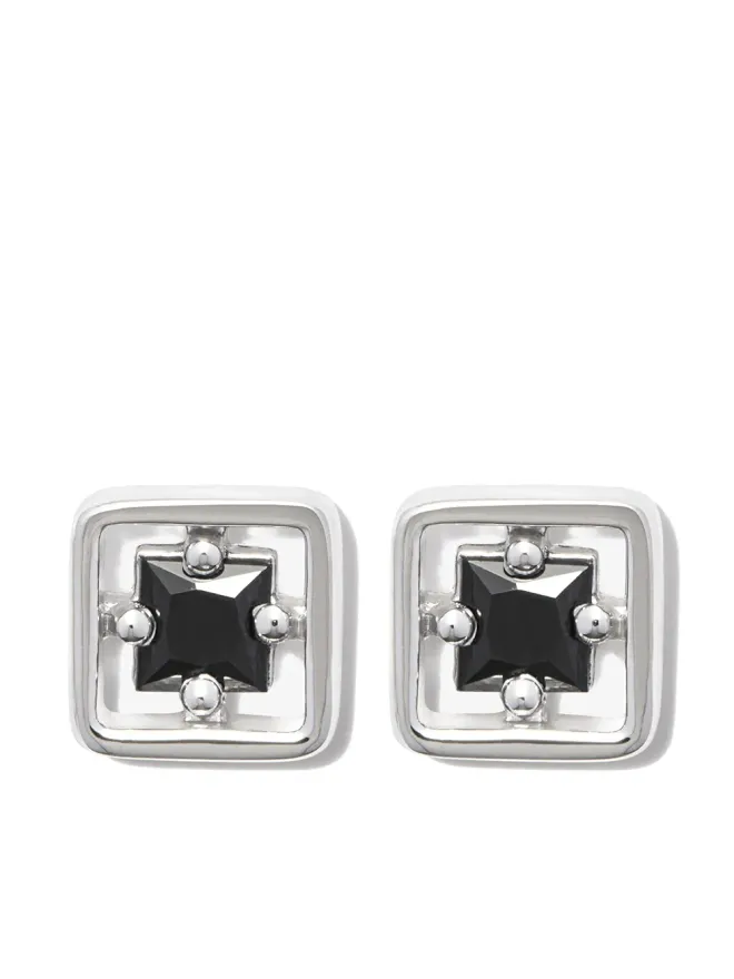 Suzanne Kalan Suzanne Kalan 18ktホワイトゴールド インレイ サファイア スタッドピアスの商品画像