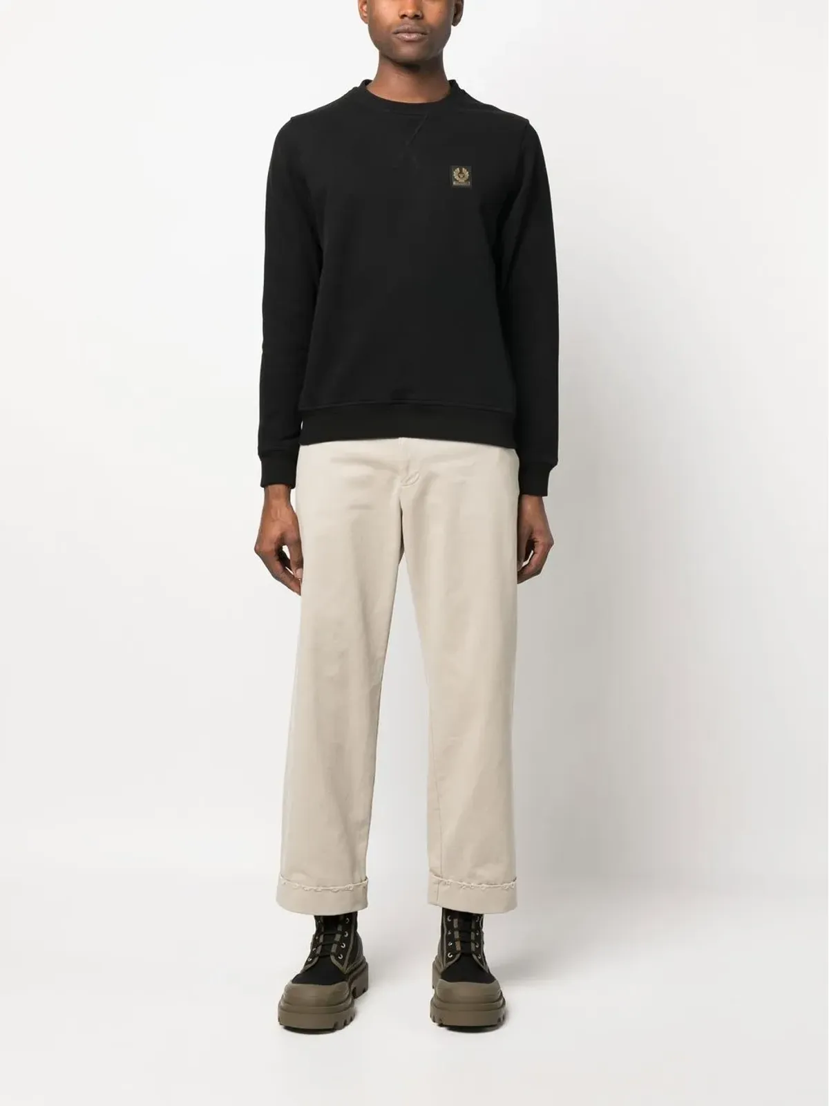Belstaff ロゴパッチ コットン スウェットシャツ - 画像2