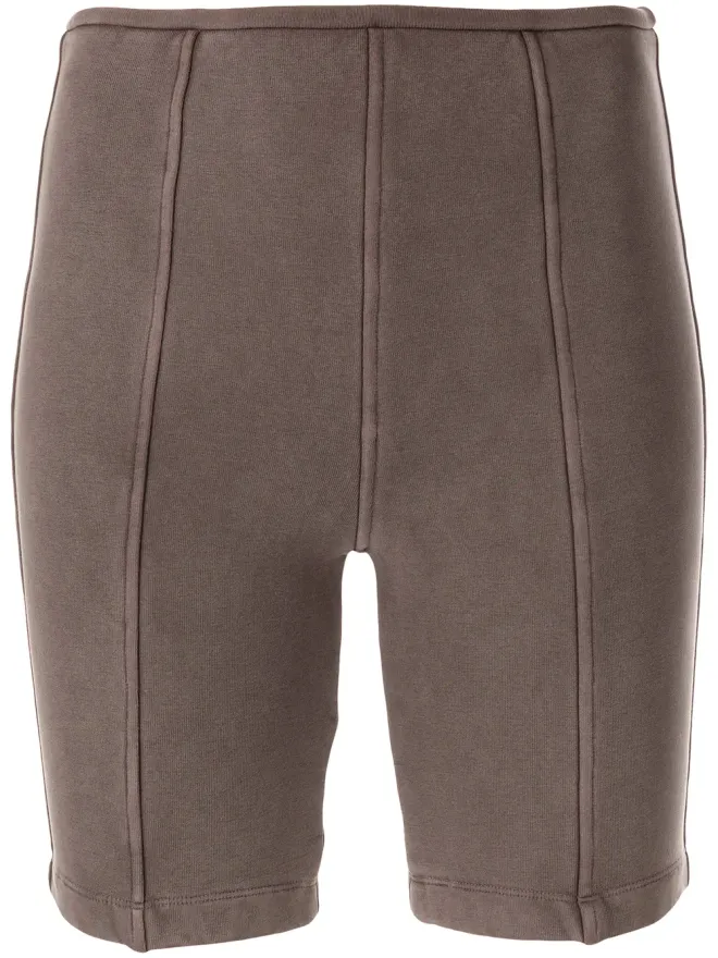 Alexander Wang Alexander Wang ハイウェスト コットン サイクリングショーツ - ブラウンの商品画像