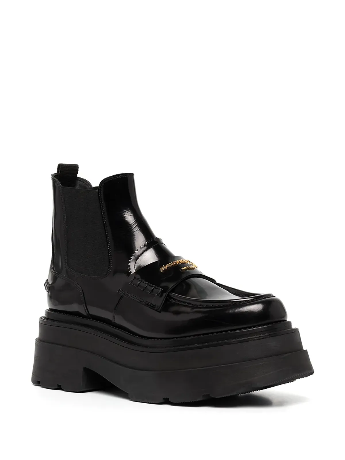 Alexander Wang ロゴプレート付き チャンクソール ブーツ - 画像2
