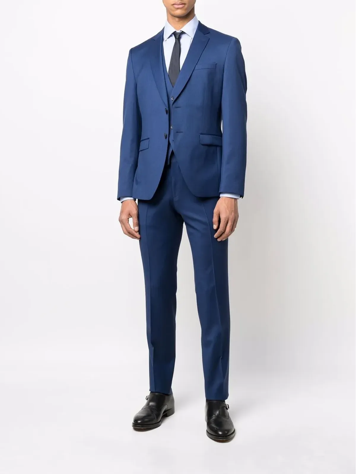 Corneliani 長袖コットンシャツ ブルー - 画像2