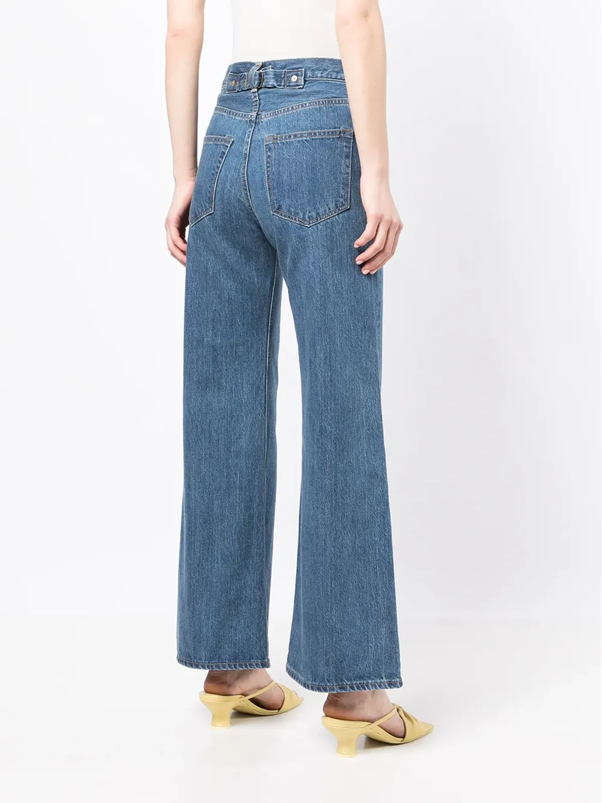 Tu es mon Tresor The Amber 3Year flared jeans - Blue - 画像4