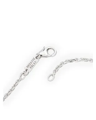 Suzanne Kalan 18ktホワイトゴールド インレイ ダイヤモンド ドッグタグ ペンダント ネックレス - サムネイル4
