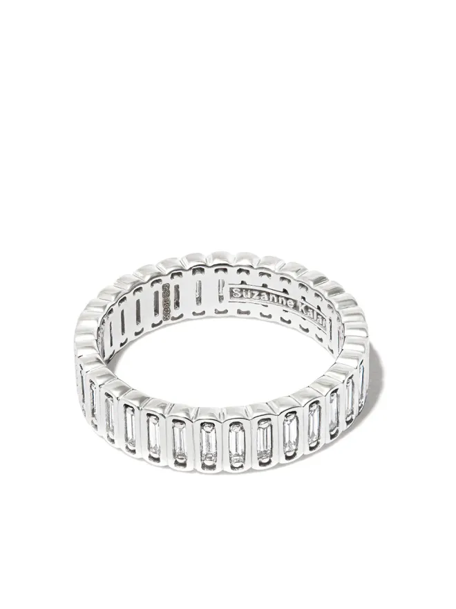 Suzanne Kalan Suzanne Kalan 18金ホワイトゴールド インレイ ダイヤモンド エタニティリングの商品画像