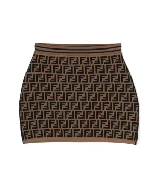 Fendi Kids FFニットミニスカート - サムネイル1