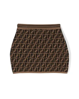Fendi Kids FFニットミニスカート - サムネイル2