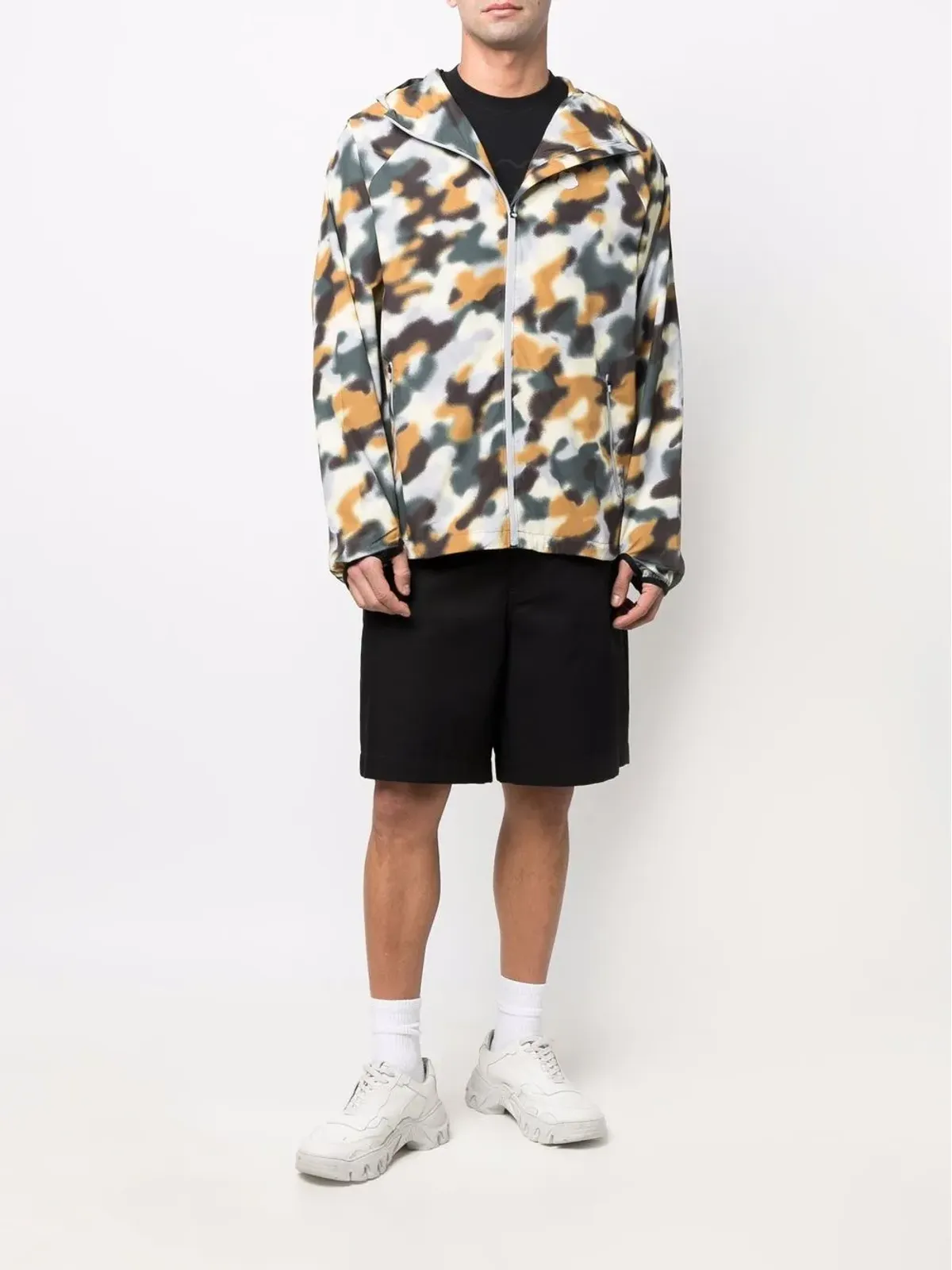 Kenzo ぼやけた迷彩の軽量ジャケット - 画像2