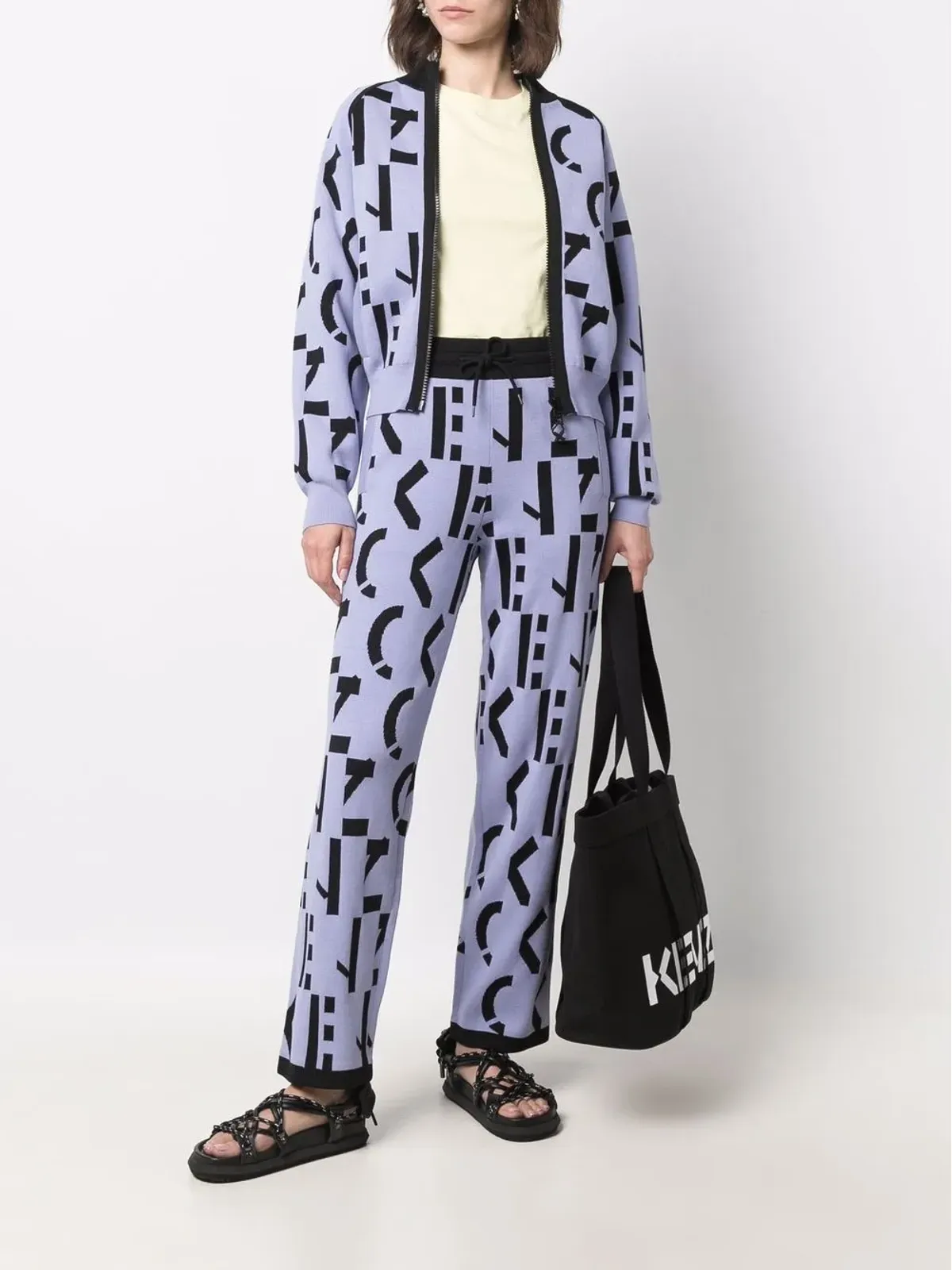 Kenzo 総柄ロゴプリントパンツ - 画像2