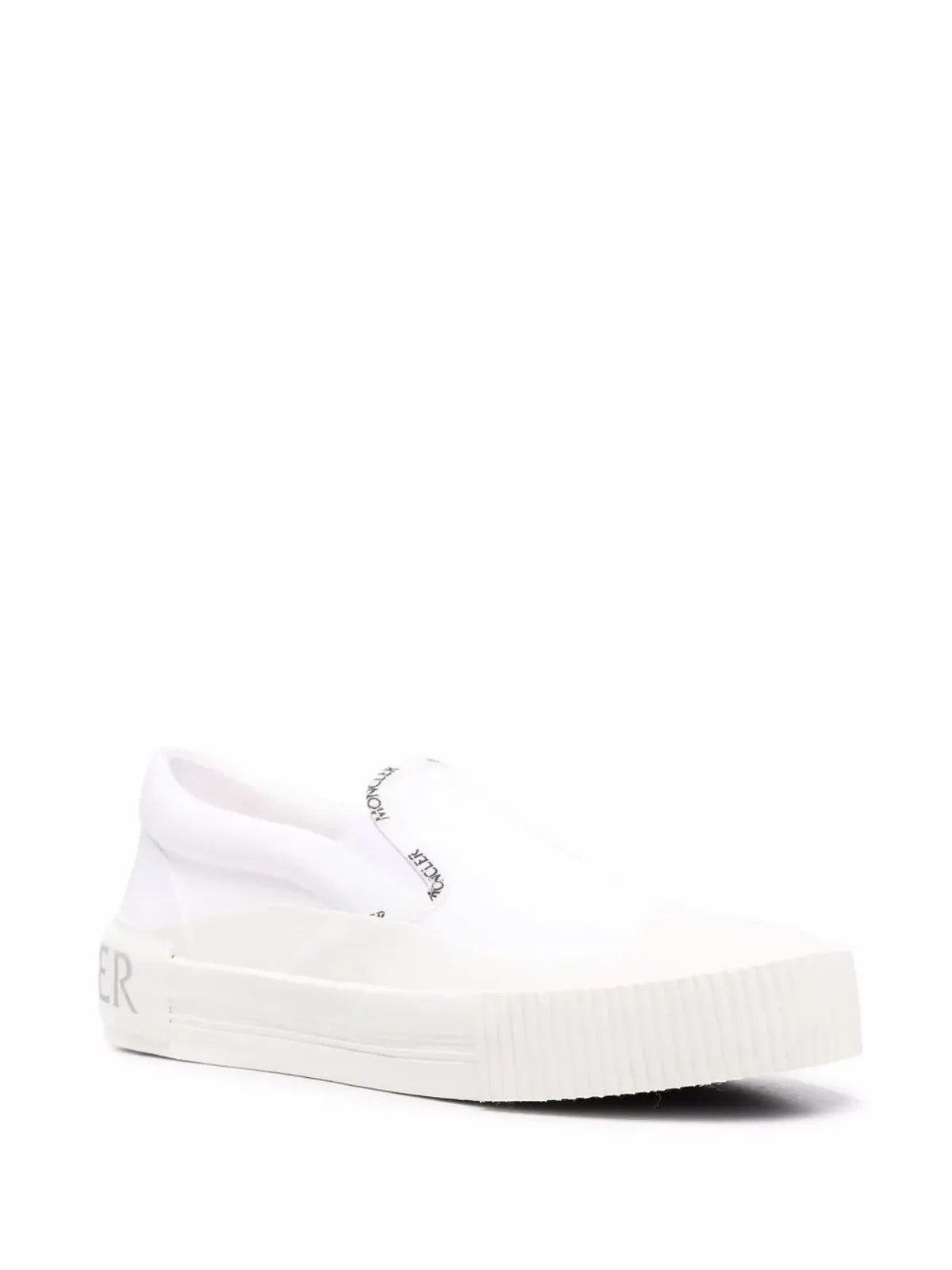 Moncler ロゴトリム スリップオン スニーカー - White - 画像2