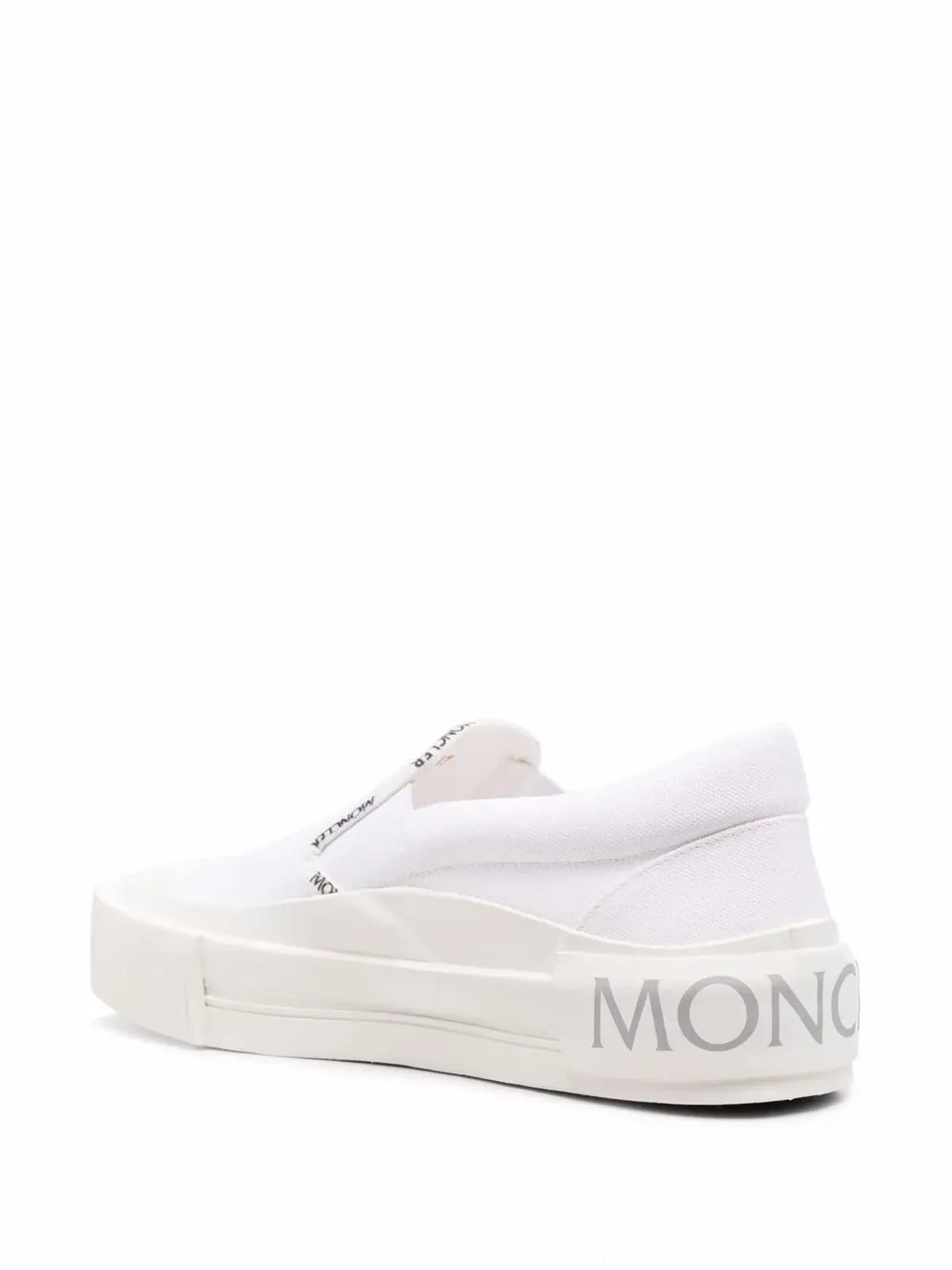 Moncler ロゴトリム スリップオン スニーカー - White - 画像3
