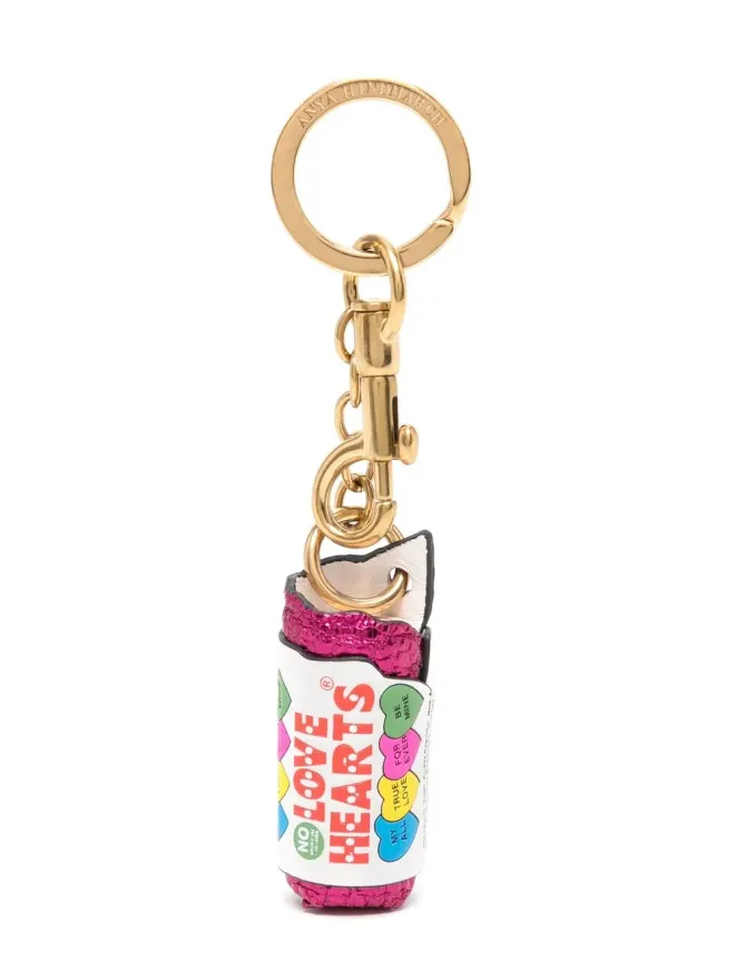 Anya Hindmarch Anya Hindmarch ラブハーツ レザー キーホルダーの商品画像
