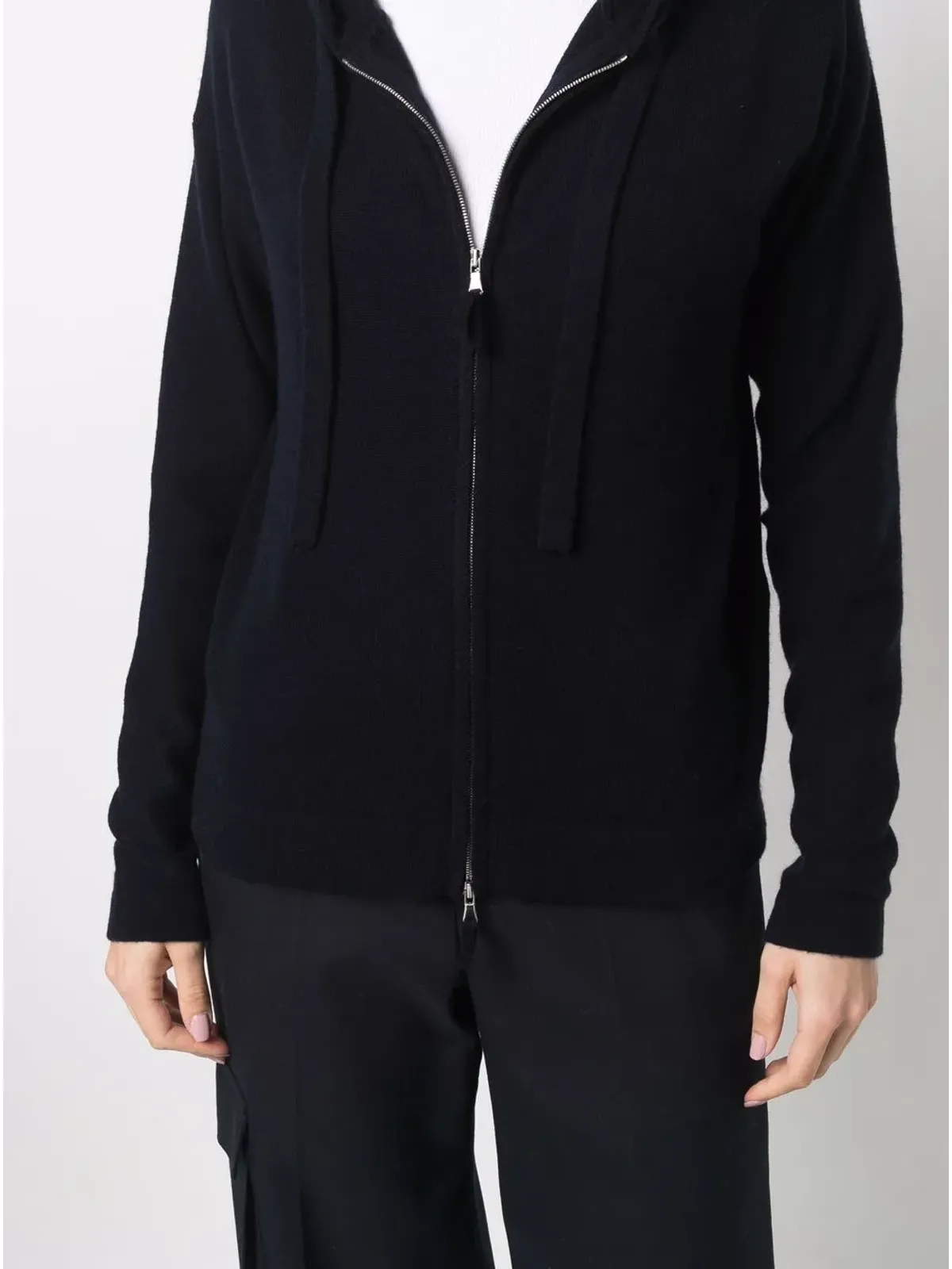 Allude ジップアップウールフーディー - 画像5