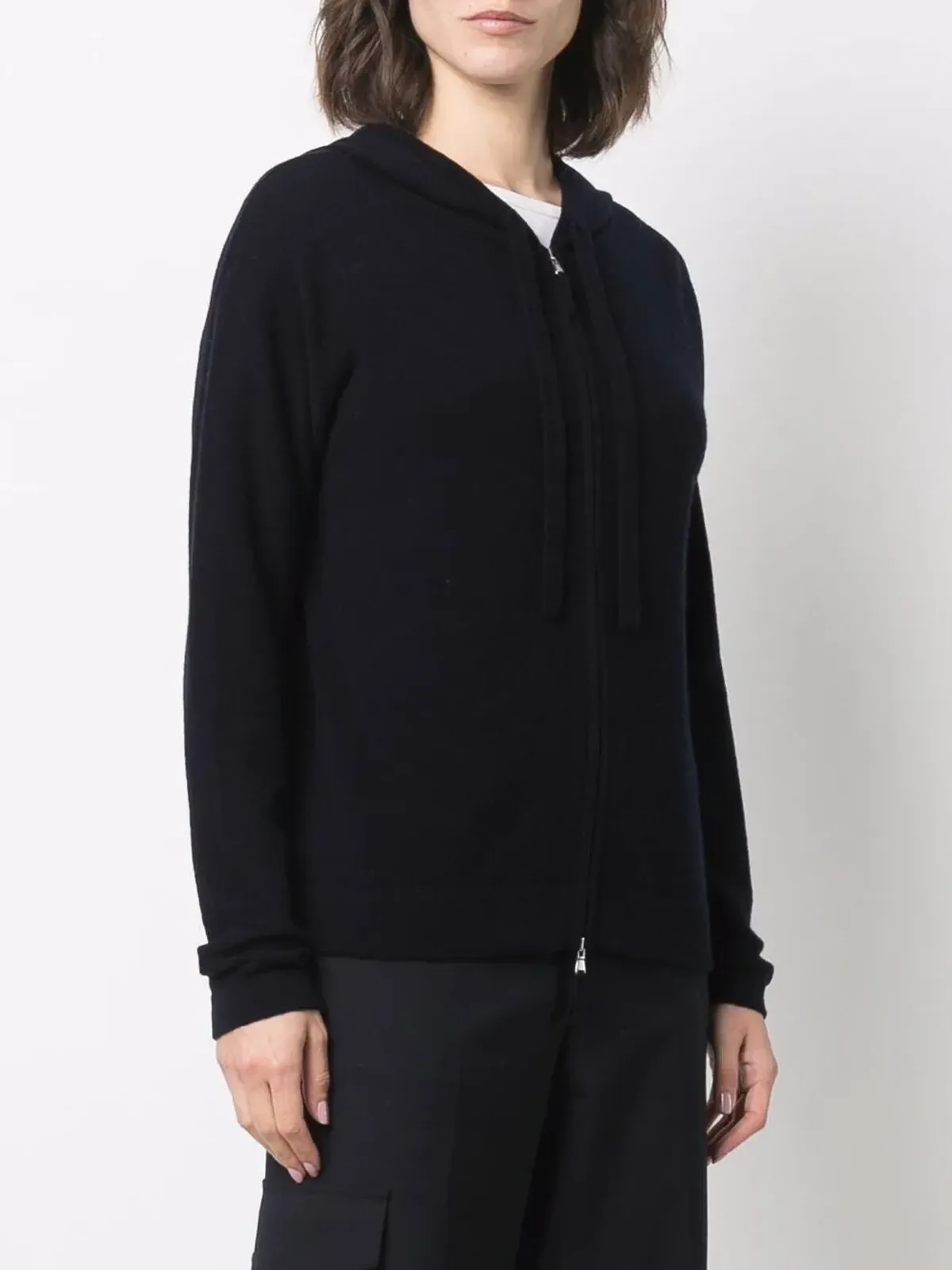 Allude ジップアップウールフーディー - 画像3