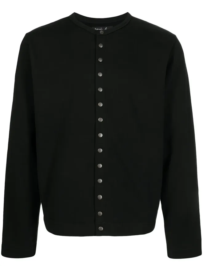 agnès b. agnès b. プレススタッド付きコットンカーディガンの商品画像