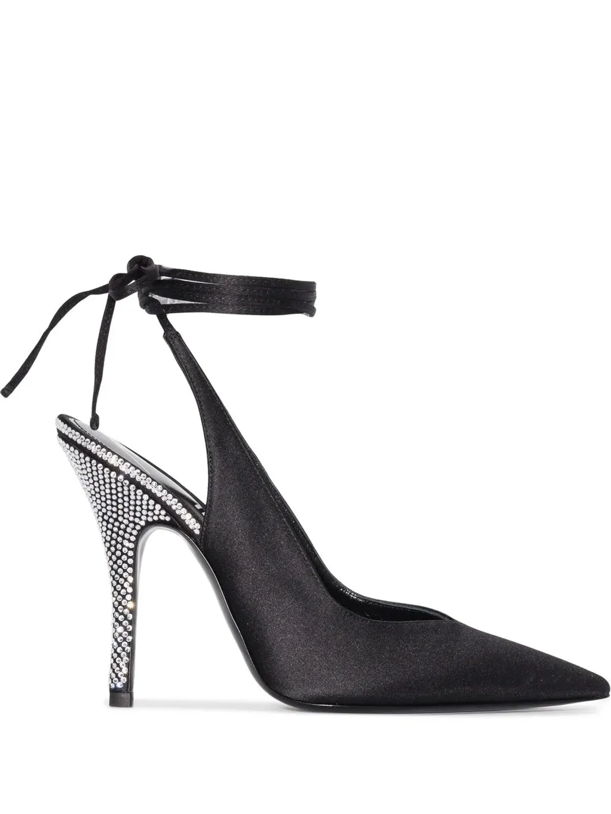 The Attico 105mm Venus embellished pumps - Black - 画像1