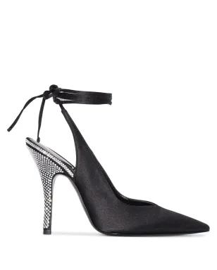 The Attico 105mm Venus embellished pumps - Black - サムネイル1