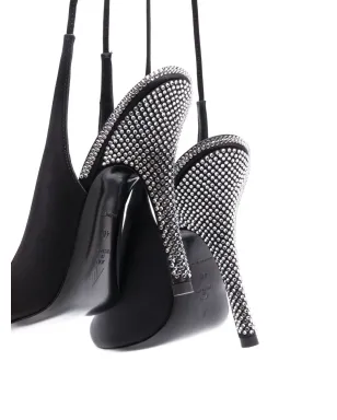 The Attico 105mm Venus embellished pumps - Black - サムネイル2