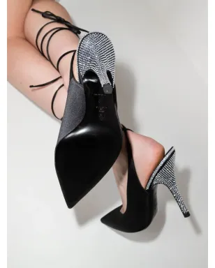 The Attico 105mm Venus embellished pumps - Black - サムネイル3