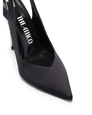 The Attico 105mm Venus embellished pumps - Black - サムネイル4