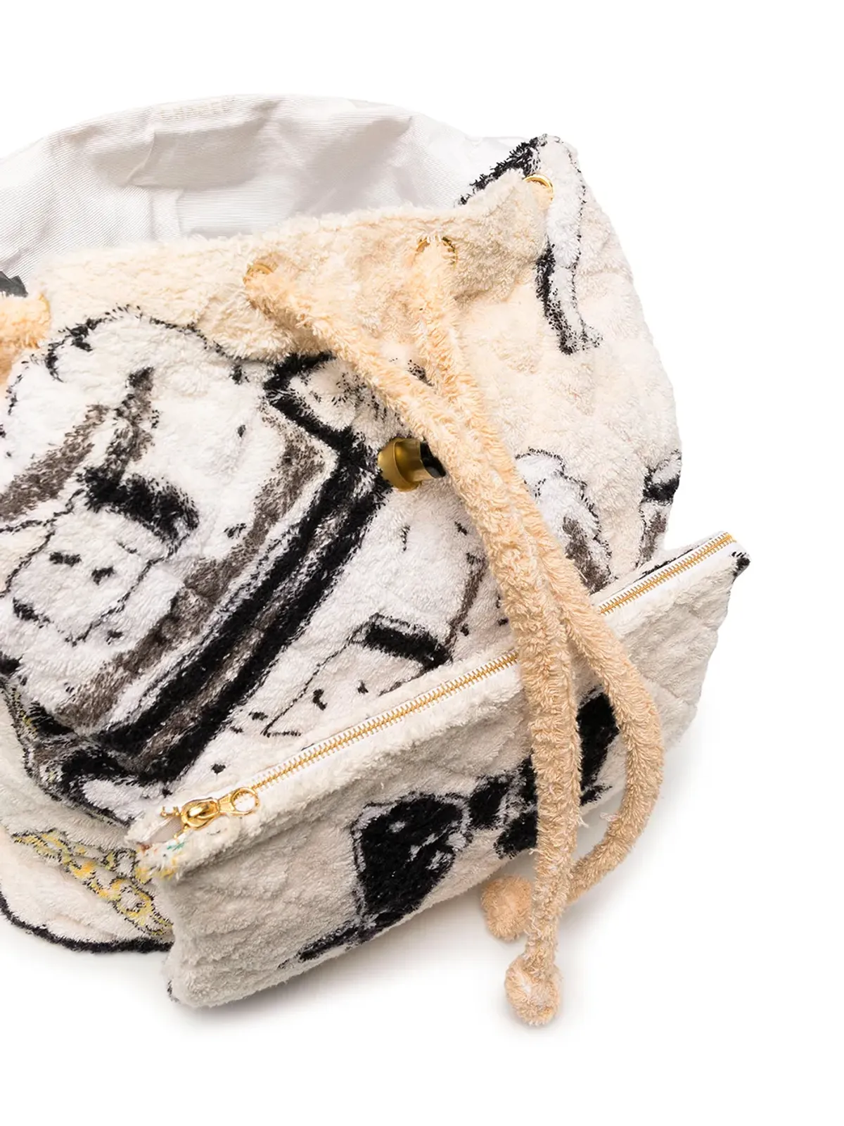 CHANEL Pre-Owned 1992 キルテッド タオリング バックパック - 画像5
