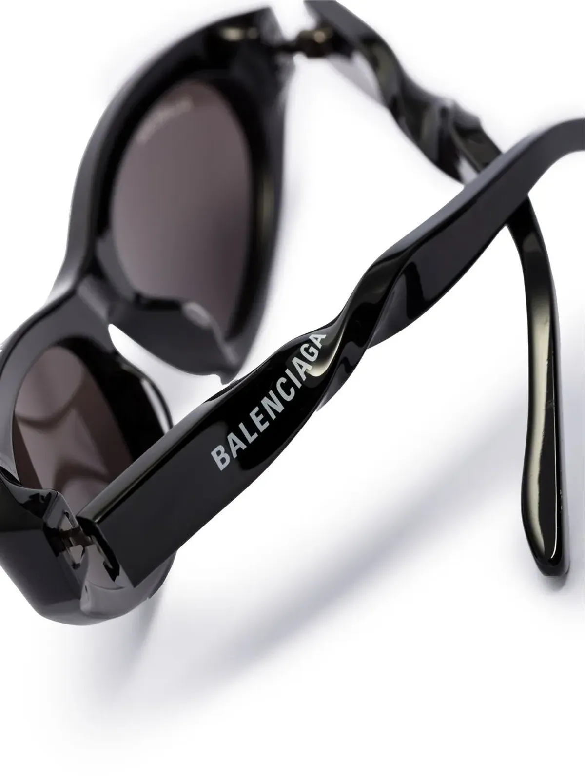 Balenciaga Eyewear Twist ロゴプリント サングラス - 画像4