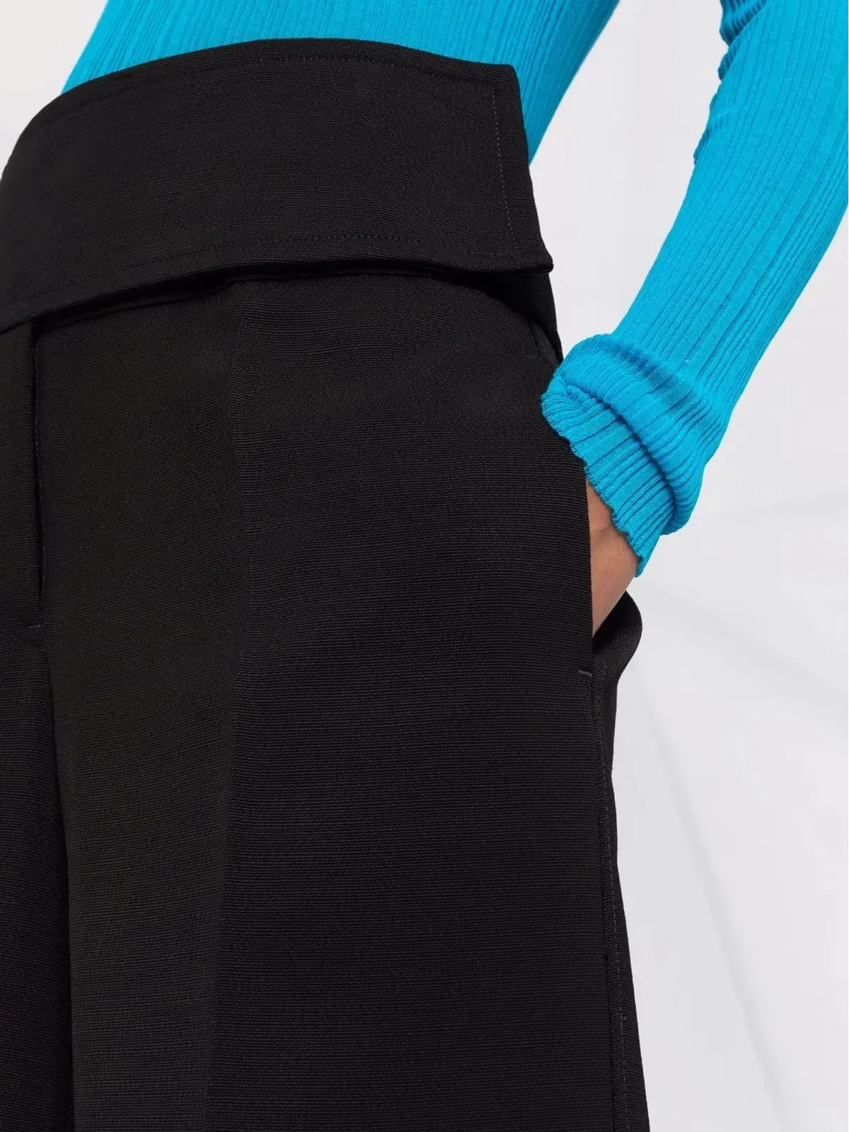 Jil Sander ハイウエスト・ワイドレッグパンツ - 画像5