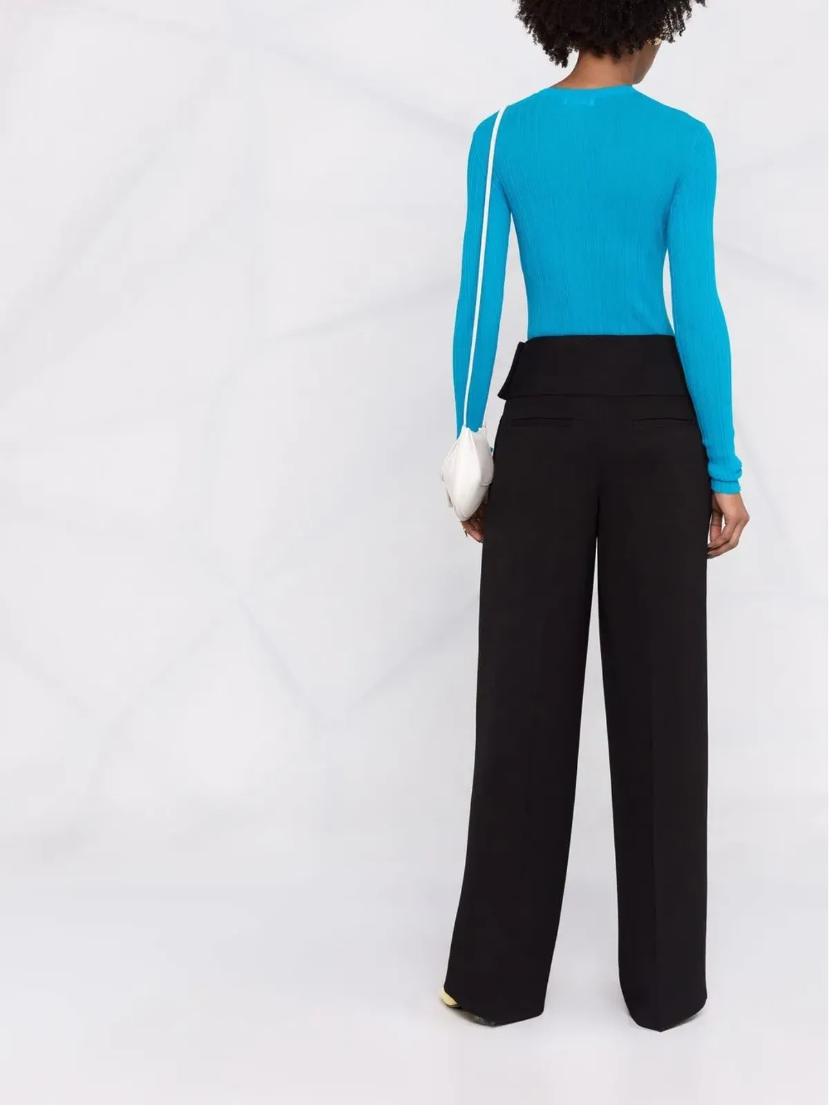 Jil Sander ハイウエスト・ワイドレッグパンツ - 画像4
