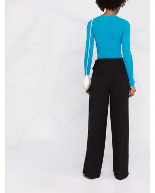 Jil Sander ハイウエスト・ワイドレッグパンツ - サムネイル4