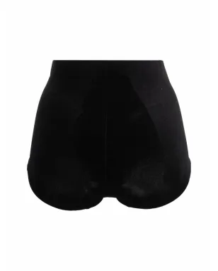 Alchemy x Lia Aram high-waisted velvet briefs - Black - サムネイル2