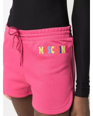 Moschino ロゴプリント トラックショーツ - ピンク - サムネイル5
