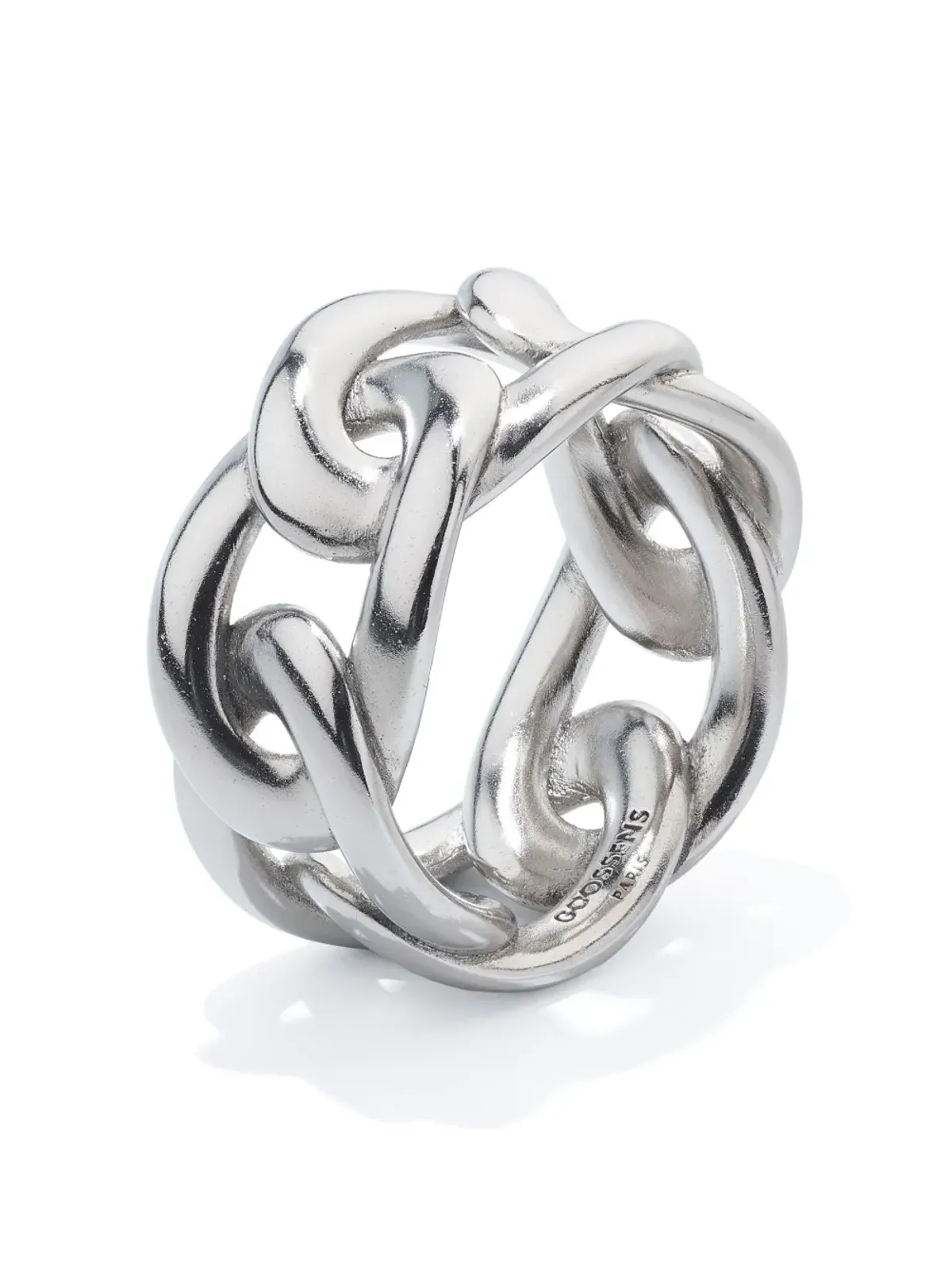 Goossens lhassa chunky-link ring - Silver - 画像1