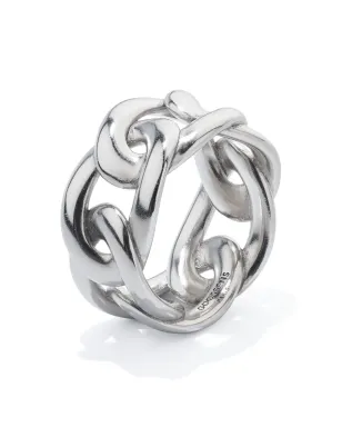 Goossens lhassa chunky-link ring - Silver - サムネイル1