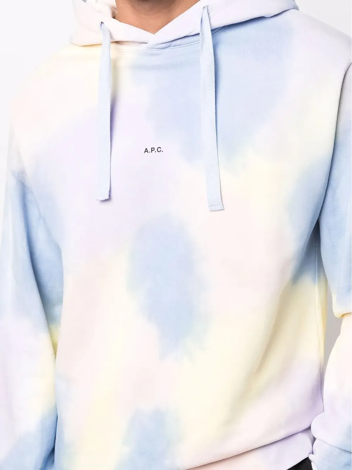 A.P.C. タイダイ柄プリントフーディー - 画像5
