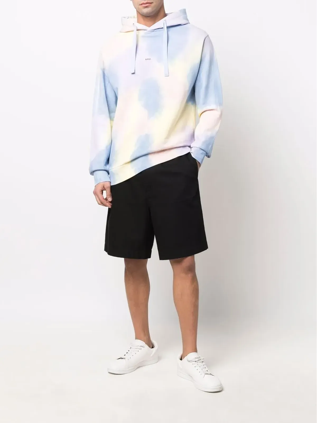 A.P.C. タイダイ柄プリントフーディー - 画像2